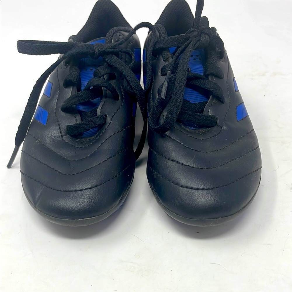 Adidas Black Blue Athletic Soccer Cleats Sneakers Size 12 Excellent Condition